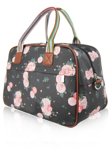 Tip na dárek Velká černá  cestovní taška  Růže